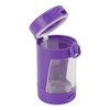 Glow Storage Jar with Grinder LED Waterproof Transparent Glass Seal