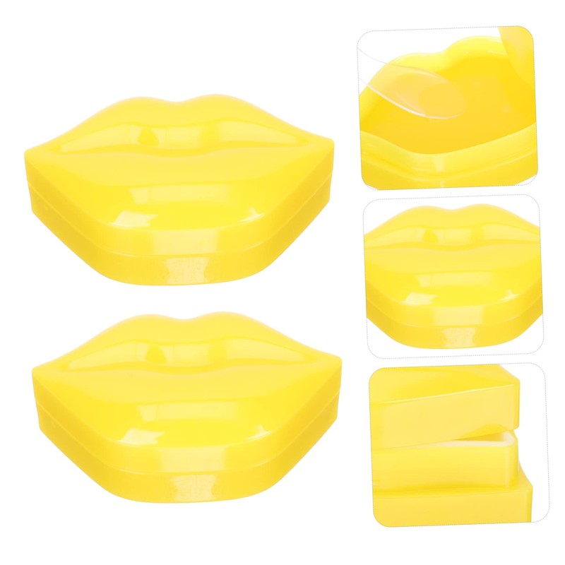 Baluue 2 Boxes Moisturizing Lip Mask Exfoliating Lip Masks for