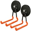 MUTUACTOR Updated Super Strong Magnetic Hooks,40lbs Anti-Scratch Large Garage Hooks