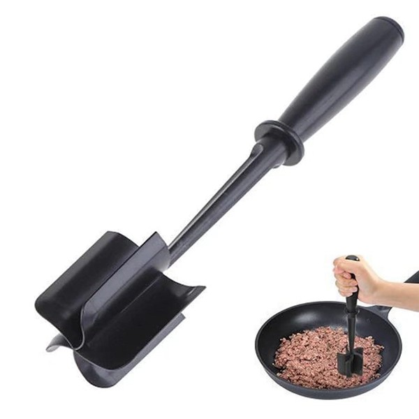 Meat Chopper, Ground Beef Masher with 5-Blade Head, Versatile High-Temp