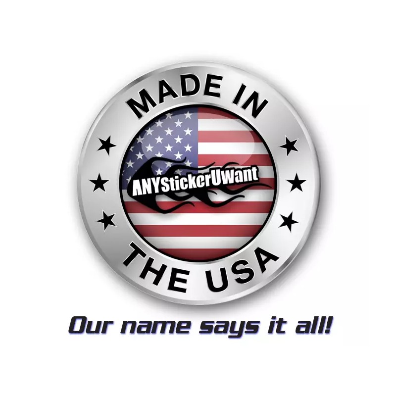 ANYStickerYouWant x2 2 Tone Blade Side Stripe Vinyl Graphic Decals