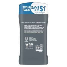 Dove Men+Care Deodorant Stick for Men Clean Comfort Pack of 2 Aluminum Free 72-Hour Odor Protection Mens Deodorant with 1/4 Moisturizing Cream 3 oz