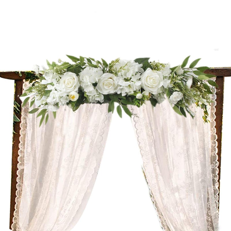 Wedding Arch Flowers,Rustic Flower Swag for Wedding Arch - Artificial