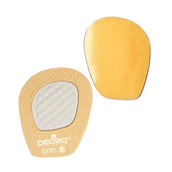 Pedag 132 Girl Self Adhesive Forefoot Grip for Pumps and Sandals, Tan Leather, One Size Fits All