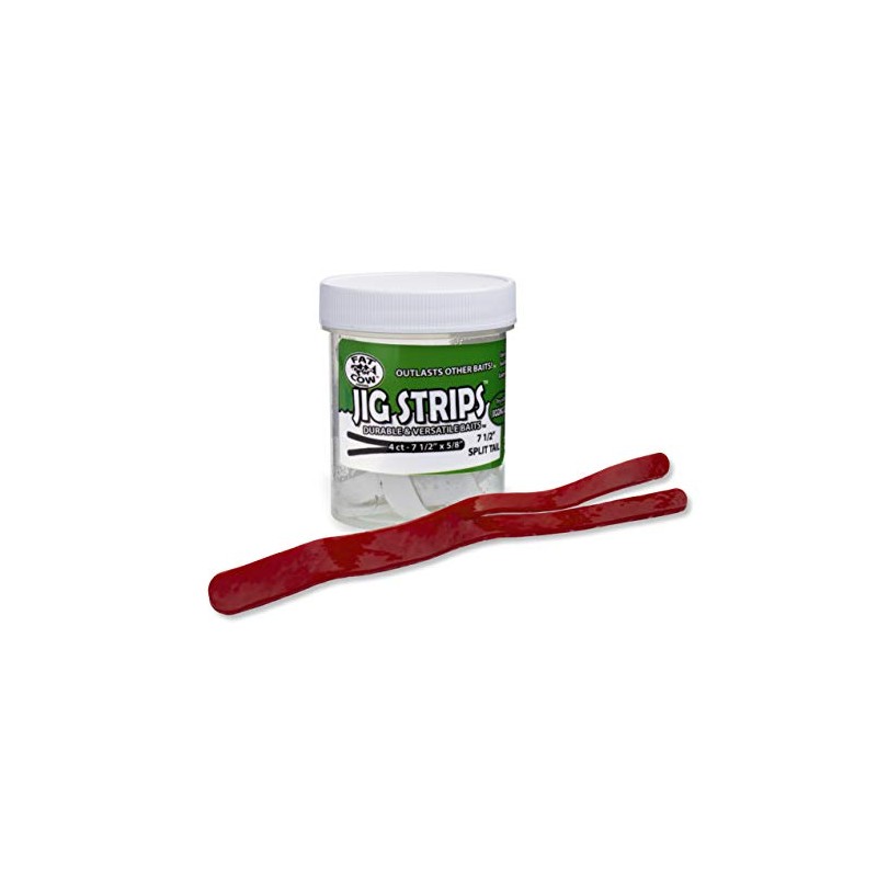 Fat Cow Fishing Jig Strips Split Tail 7 1/2" x