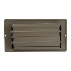 DANCO Louvered Steel Floor Register, Brown, 4x8-Inch with 1-5/16 Inch Drop, 1-Set (61799)