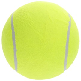 Totority 1Pc Inflatable Rubber Tennis Ball for Large Flannel Ball for Outdoor Sports for Playtime and Tennis Practice