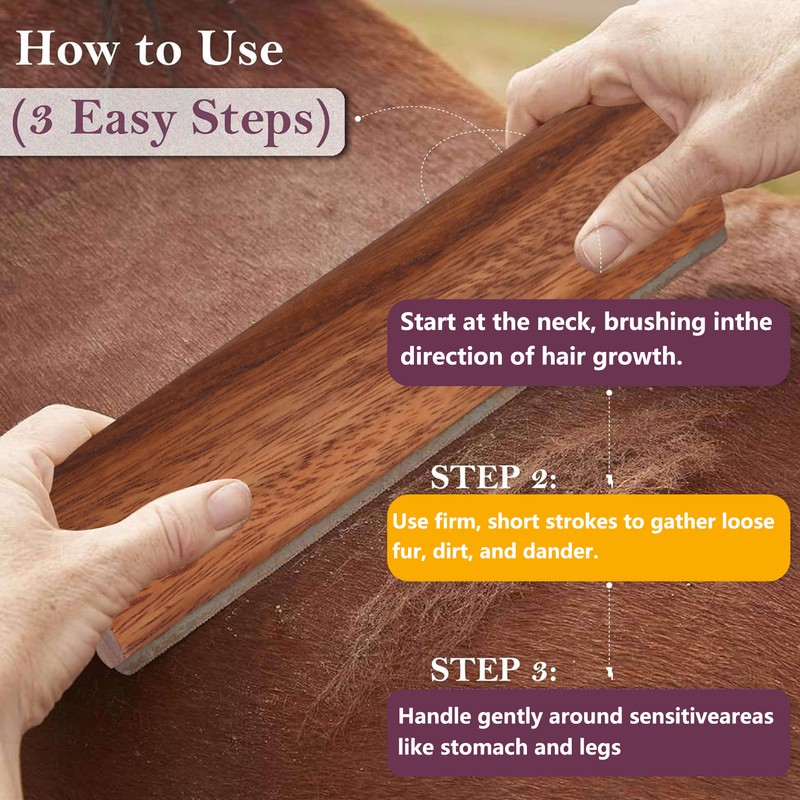 Pet Grooming and Sweat Scraper Brush for Cats, Dogs, Rabbits
