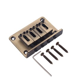 Alnicov 4 String Vintage ukulele bridge for cigar box Guitar Ukulele red cooper Guitar Parts and Accessories