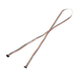 MECCANIXITY IDC Rainbow Wire Flat Ribbon Cable 2.54mm Pitch 10 Pin Connection Line FC Dual Female Black Connector for DIY Experiment 4 ft Length 1 Pcs