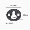 Metal Keyhole Hangers,Iron Shelf Brackets with Screws,Set of 20,Round Keyhole