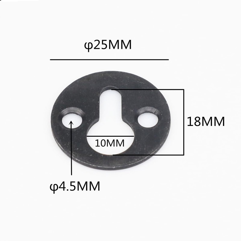 Metal Keyhole Hangers,Iron Shelf Brackets with Screws,Set of 20,Round Keyhole