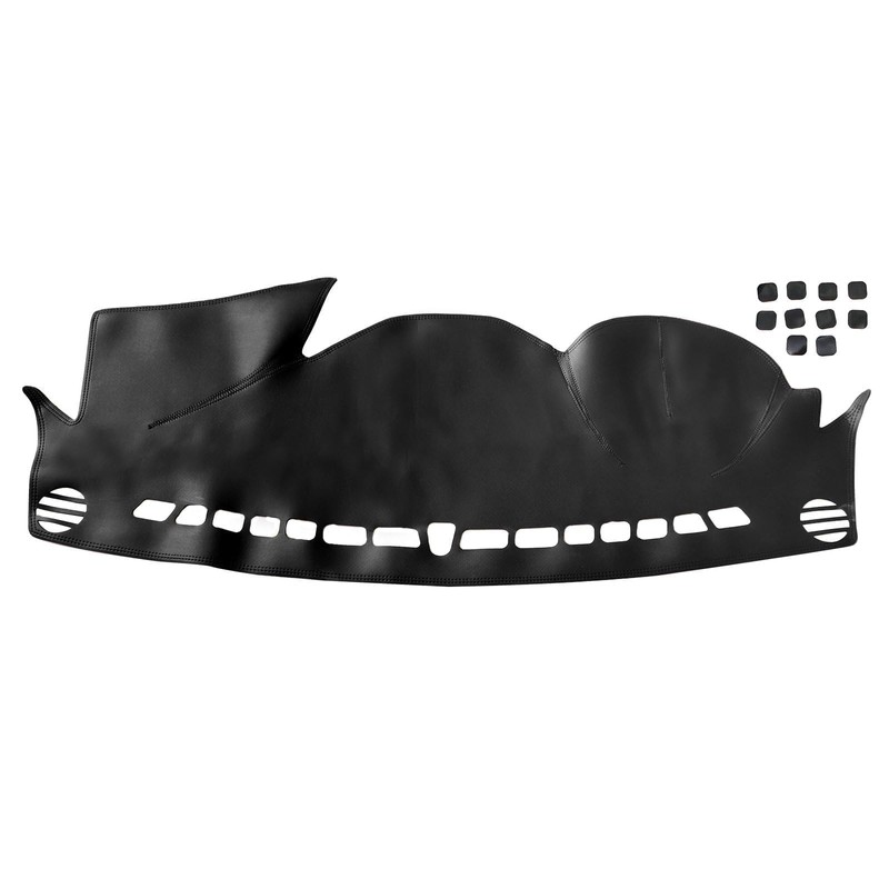 SecosAutoparts Black line Leather Dashboard Dash Cover Pretector Mat Compatible