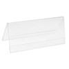 PATIKIL 7 x 3.12inch Acrylic Name Plate Holders Desk Sign