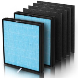 Ecofort 810GT Replacement Filter Set Compatible with Okaysou Apollo 810 GT Air Purifier, Includes 2 High-Efficiency Filters with Activated Carbon & 4 Pre-Filter, 2-Pack