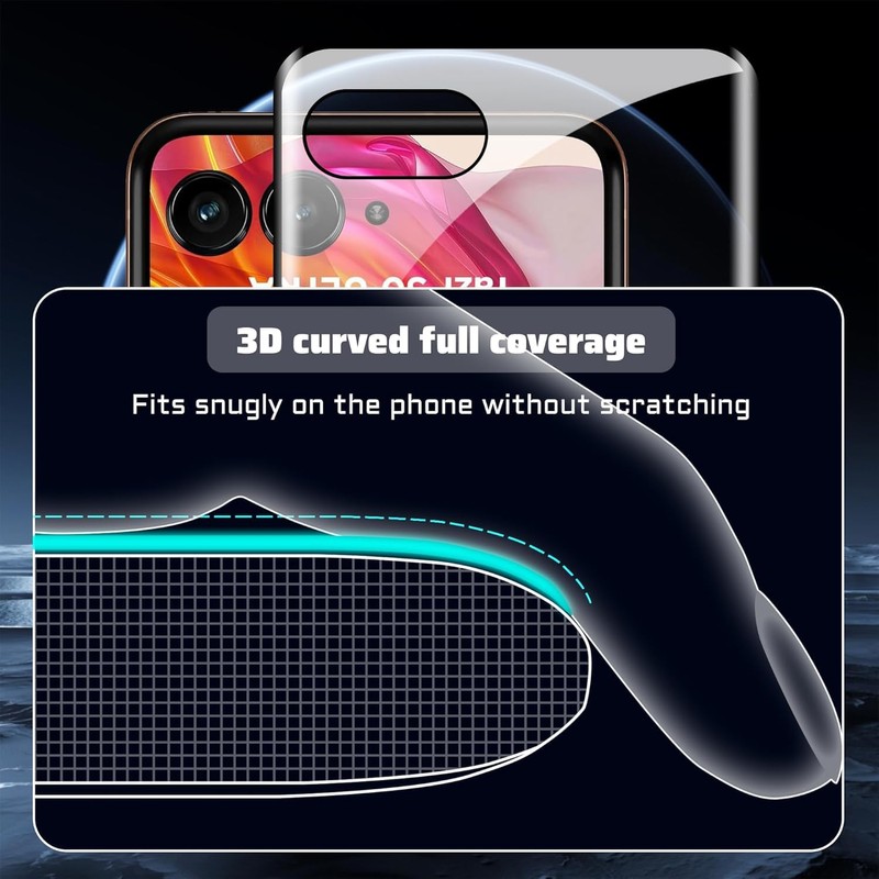 Astter for Motorola Razr 2025/2024 Front Screen Protector 3 Pack,Moto
