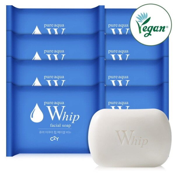 Aqua Whip Facial Wash Cleansing Soap 100g x 8 /