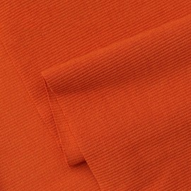 TinaKim - Tela acanalada para la cintura, para chamarra, sudaderas con capucha, bandas para el cuello, material de puños (43 x 8 pulgadas, 18 naranja)