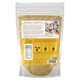 Jiva Organics Proso Millet 2 LB Bag | Whole Grain, Gluten-Free & Organic | High Protein & Fiber-Rich Superfood for Indian Cooking