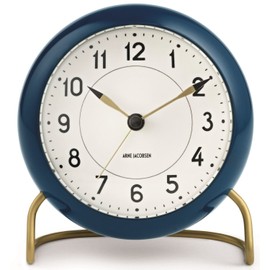 Arne Jacobsen - Station Alarm Clock - Petrol Blue