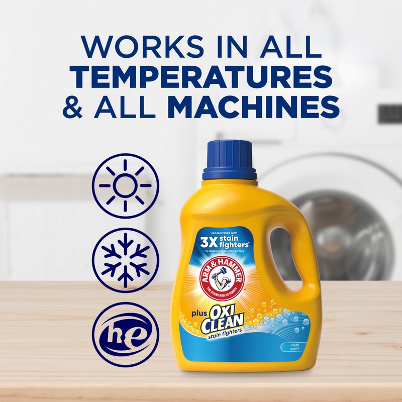 ARM & HAMMER Plus OxiClean Fresh Scent, 77 Loads Liquid