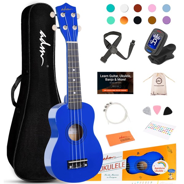 ADM Ukulele for Beginners Hawaiian Wood Ukelele Kit for Kids