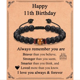 IKIATY 11 Year Old Boy Gift Ideas, Cool Birthday Gifts for 11 Year Old Boys, Happy 11th Birthday Bracelet Gifts for Boys Age 11 Son Grandson Nephew Brother