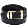 Concitor Reversible Belt Bonded Leather with Removable Gold-Tone Buckle ORANGE/Black