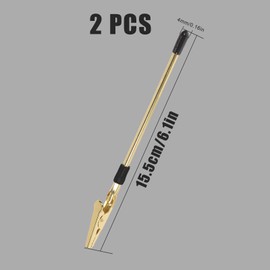 SAVITA 2pcs Hands Bracelets Helpers Bracelets Assistant Clips Jewelry Fastening Tool Jewelry Assistant Stick Adjusting Tool for Jewelry Bracelets Watch Necklace Keychain Clasps (Gold)