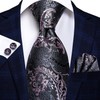 Hi-Tie Lot 5 Pcs Gift Box Mens Tie Set Necktie