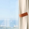 OCIOLI Modern Black Curtain Tiebacks 2 Pack - Wall Mount