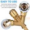 Compressed Air Distributor 3-Way with Couplings, Fleymu NW 7.2 1/4