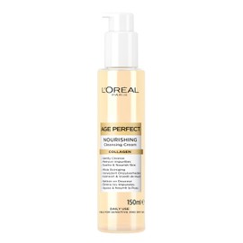 L'Oreal Paris Nourishing Cleanser, Collagen Expert, Facial Cleanser, 150ml | Formulated With Collagen & Glycerine, Moisturising Cleanser Suitable For All Skin Types, Daily Care