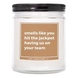 YouNique Designs Funny Boss Candle 9oz Boss Candles for Boss Gift - Boss Day, Birthday Gifts for Boss Appreciation Day - Unique, Hilarious, Funny Boss Gifts - Funny Candle (Mahogany Teakwood)