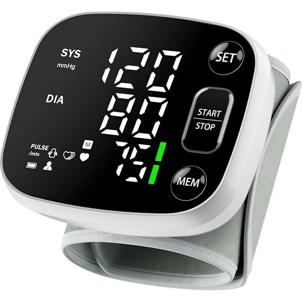 Oklar Blood Pressure Monitors for Home Use Rechargeable Wrist Digital