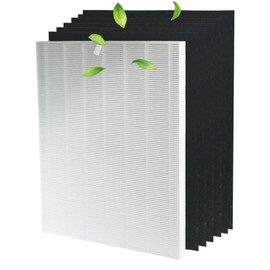 D480 H13 True Hepa Replacement Filter D4, Compatible with Winix D480 Air Purifier, 1 True HEPA+6 Carbon Filters, Part Number 1712-0100-00, True HEPA D4 Filter.