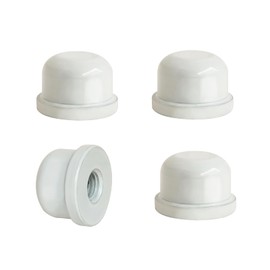 GY & CK Lamp Finials Lampshade finial Tops for Lamp Shade Harp Lamp Finial Knob Lamp Parts and Lighting Accessories Finial 4 Pack (White)