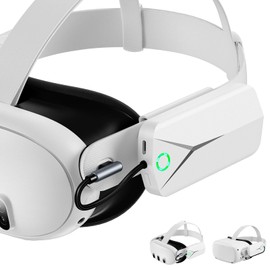 Battery Pack for Oculus Quest 3 and 2, Accessories for Meta Quest 2/3, 5000mAh Extended Battery Charger Compatible with Meta Oculus Quest 2/3 Original Strap and Elite Strap Lightweight VR Accessories