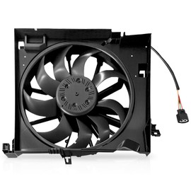 UnayKolb Engine Radiator Cooling Fan Assembly Compatible with 2010-2015 Jaguar XKR/XF for 2010-2019 Jaguar XJ C2D38737 C2P17120