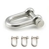 Ganzoo © Shackle Stainless Steel U-Shape | Pack of 3