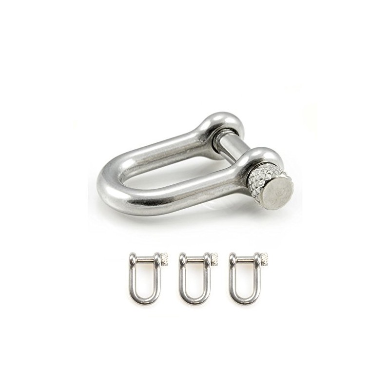 Ganzoo © Shackle Stainless Steel U-Shape | Pack of 3