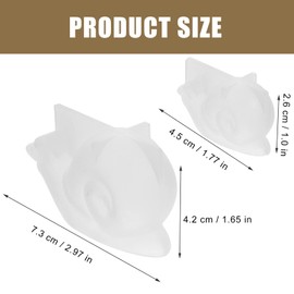 TEHAUX 2pcs Snail Ornament Mold Snail Making Mold Animal Soap Molds Animal Epoxy Resin Molds DIY Snail Molds Body Soap Mold Resin Tools Resin for Molds Silica Gel 3D Crystal Epoxy Pendant
