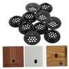WOONEKY 10pcs Stainless Steel Airflow Vent Covers Circular Mesh Louvers