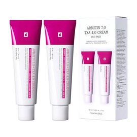 TOSOWOONG Arbutin 7% + crema de ácido tranexámico al 4%, 70,000 ppm de arbutina, 40,000 ppm TXA, niacinamida, glutatión, manchas oscuras, pecas, manch