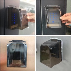 Putiqcher Doorbell Rain Cover, Transparent Doorbell Water Shield Waterproof Protector Doorbell Access Control Attachment