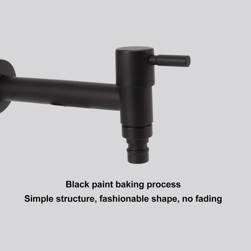 G1/2 Wall Mounted Cold Water Tap 304 Stainless Steel Single