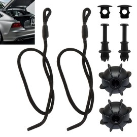 Pack of 2 Car Boot Parcel Shelf Retaining Strap for VW Golf 6 5 4, MK6, MK5, GTI R20, Parcel Shelf Rear Shelf Strap Replacement Car Universal Retaining Straps Boot Cover Band Holder – 50 cm Cable