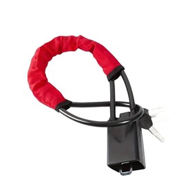 AIMALL Universal Car Steering Wheel Lock, Brightly Coloured Waterproof Cover with Seat Belt Buckle and Steel Cable Rope, Anti-Theft Handle Lock