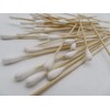 Cleanmo 100 Count 6" Cotton Swabs with wodden handle.Gun cleaning