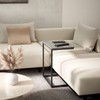 Pipishell C Shaped End Table 27 inches High, Side Table